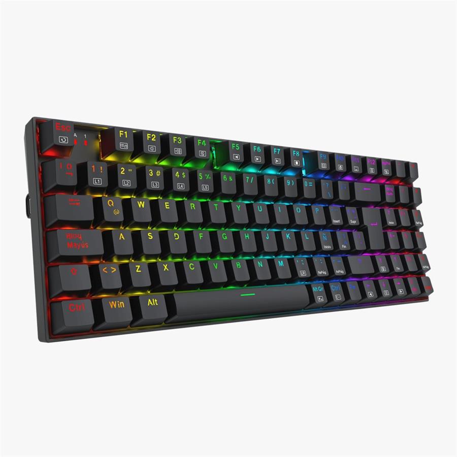 TECLADO MECANICO REDRAGON K669 ZIGGS RGB OUTEMU RED BLACK
