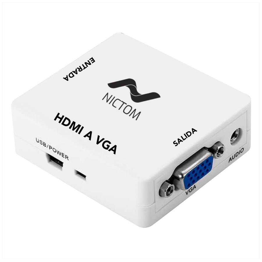 ADAPTADOR HDMI (ENTRADA) A VGA ACTIVO (SALIDA) C/USB