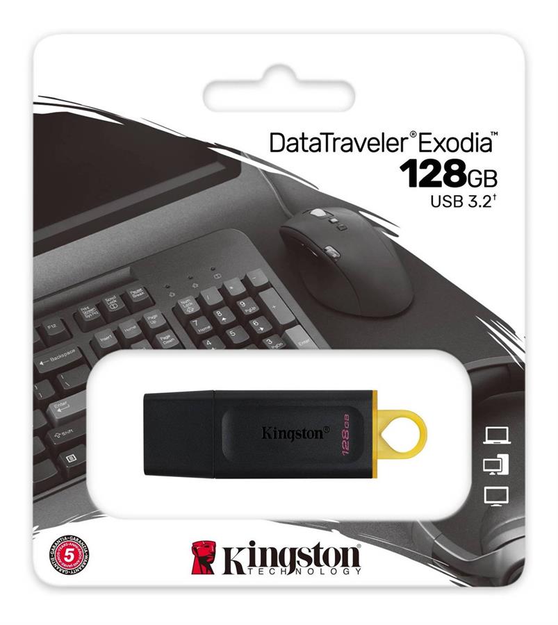 PENDRIVE KINGSTON 128GB 3.2 EXODIA